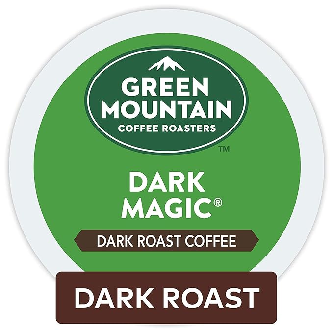 Green Mountain Coffee Roasters Dark Magic Genuine Single-Serve Keurig K-Cup Pods Dark Roast Coffee Pods! - Made with 100% Arabica Beans! - Extra Bold Blend with Dried Fruit and Chocolate notes!!!