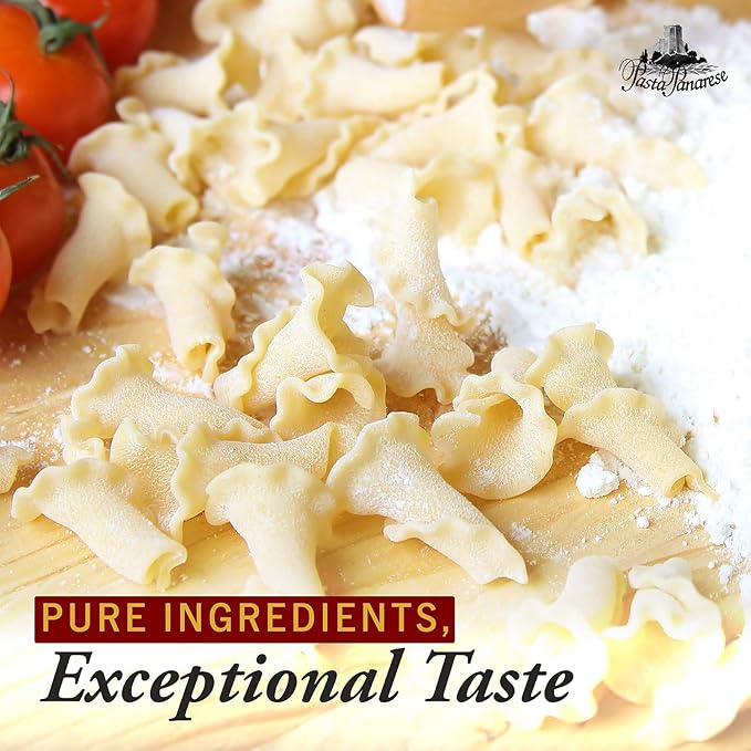 Pasta Panarese Gigli Toscani Pasta from Italy - Organic Wheat Pasta Made in Italy 500g / 17.63oz (2 pack)