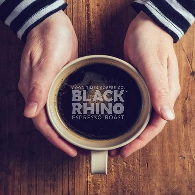 Good Times Coffee Co. Black Rhino Espresso Roast Coffee Single Serve Pods 12 Count (Pack of 3)