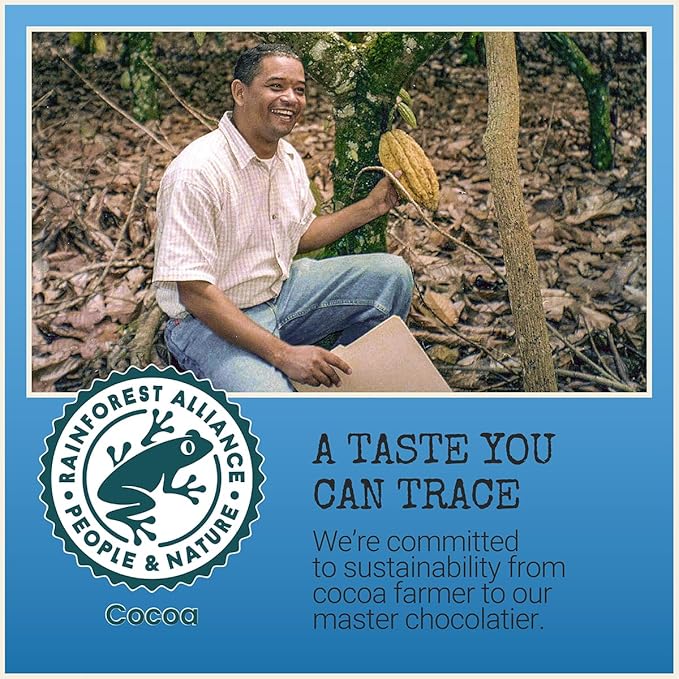 Chocolove Peppermint Dark Chocolate Bars | 55% Cocoa | Crafted in Semi-sweet Premium Chocolate | Non GMO Rainforest Alliance Certified 3.2oz Bar (12 Pack)