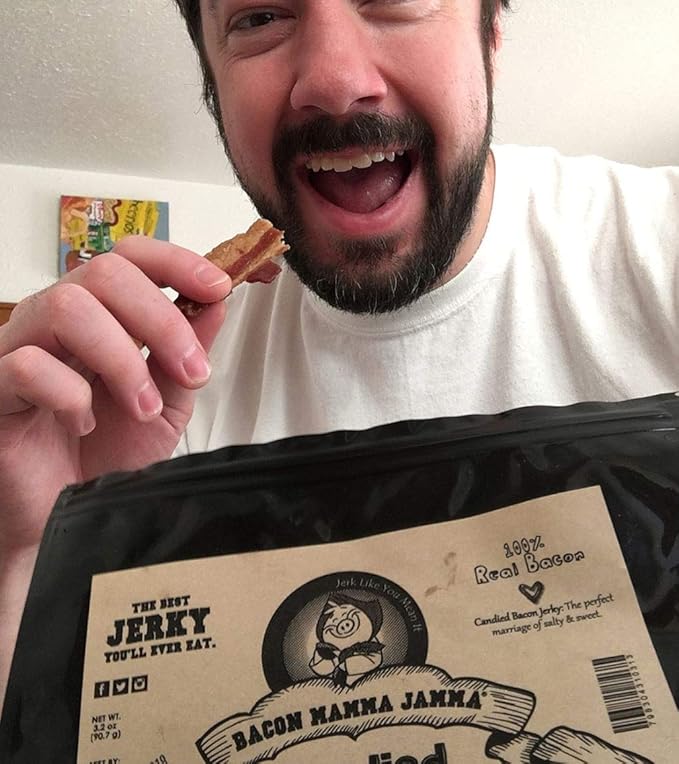 Brown Sugar Bacon Jerky Candied Bacon (Bulk Jerky) (20 Packs)