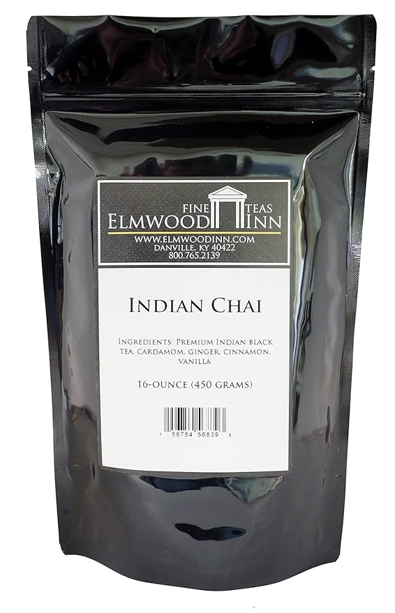 Elmwood Inn Fine Teas Indian Chai Black Tea 16-Ounce Pouch