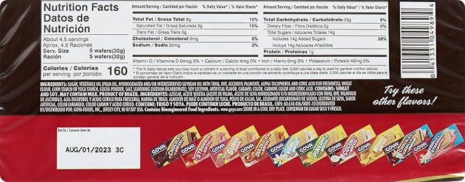 Goya Foods Strawberry &amp Chocolate Wafers 4.9 Ounce (Pack of 24)