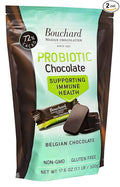 Bouchard Probiotics Belgian Chocolate Dark 72% Cacao (1.1 LB / 500 G) (2 Pack)