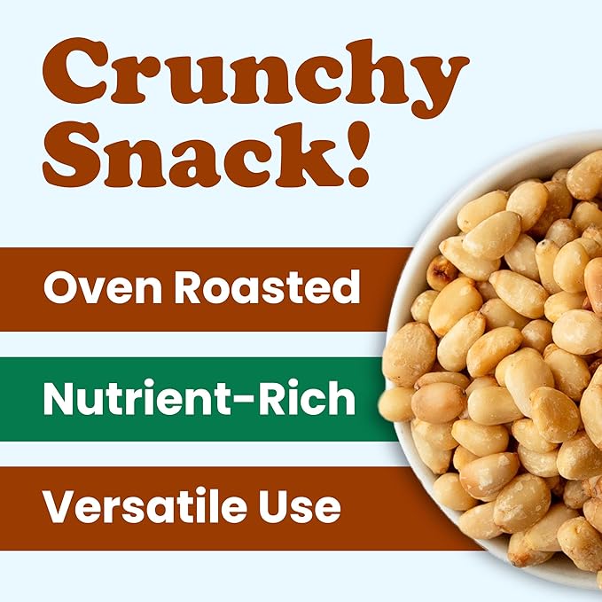 Food to Live Organic Dry Roasted Pine Nuts 1 Pound – Naturally Tasty and Crunchy Nutritious and Delicious Perfect for Cooking Baking and Snacking Non-GMO Vegan Kosher Bulk