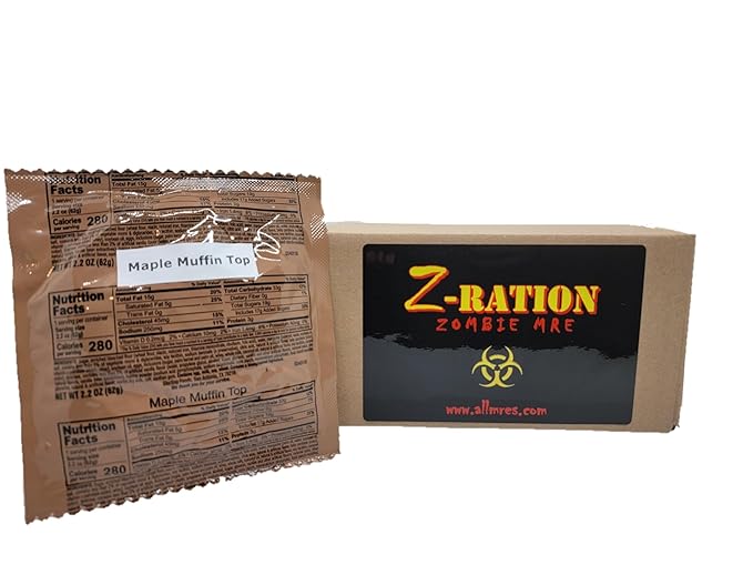 Z-Ration ALL MREs 12 pack MRE Desserts Fresh &amp Fast! (Maple Muffin Top)