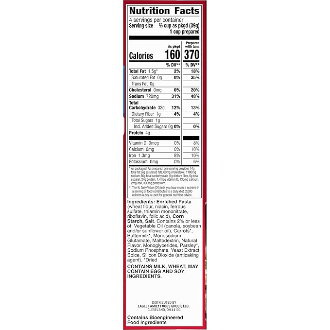 Tuna Helper Creamy Pasta Meal (5.5 oz - 12 Pack) No Artificial Flavors Ready in 3 Easy Steps Quick Meals for Midweek Dinners Busy Evenings &amp Families On-the-Go