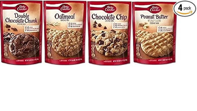 Betty Crocker Cookie Mix Variety Bundle 17.5 oz each 4pk