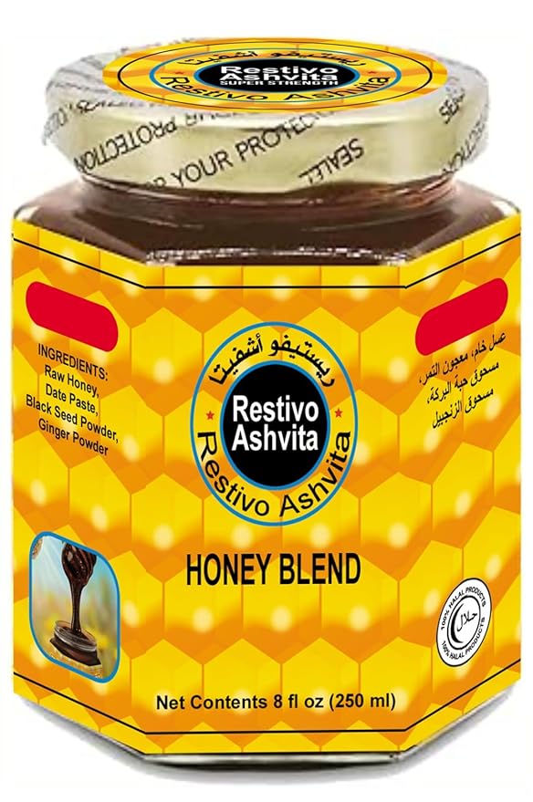 Restivo Ashvita Natural Honey Blend 250 ml / 8 oz