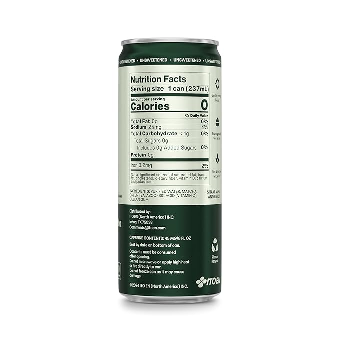 matcha LOVE Matcha + Green Tea Unsweetened 8 Ounce (Pack of 12)