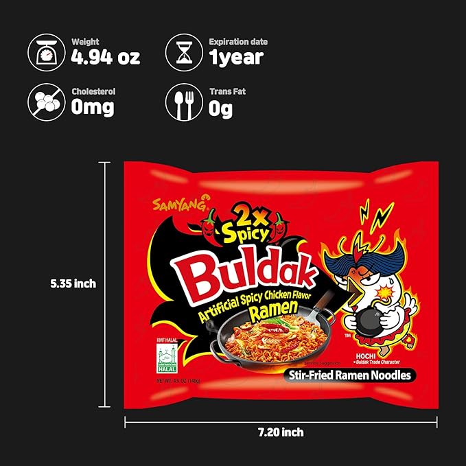[Samyang] Buldak (Hot Spicy Chicken) Ramyun / Ramyun Ramen Korean Instant Hot Noodle Soup - Pack 20