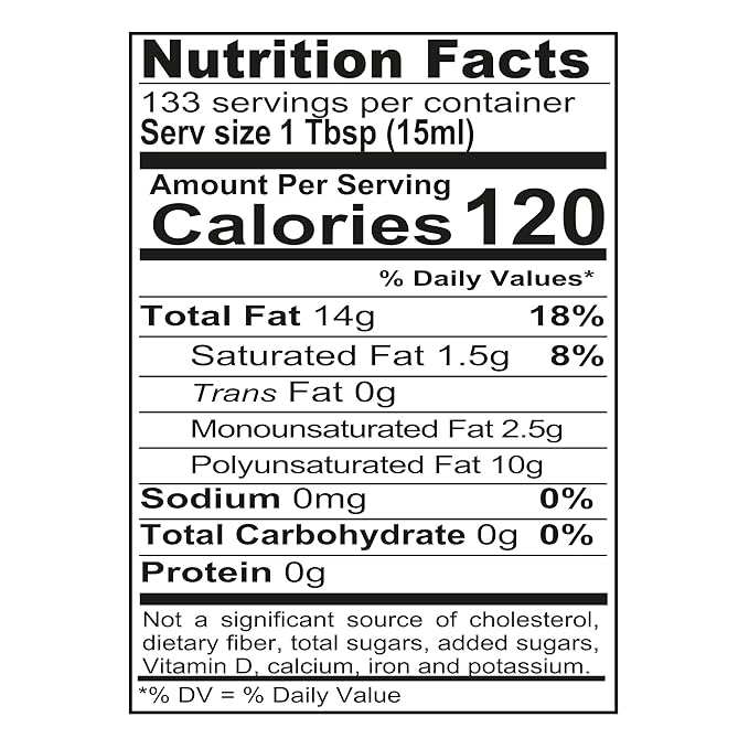 Mantova 100% Pure Grapeseed Oil 68 oz Pack of 1 Product of Italy Keto and Vegan Friendly Gluten Free