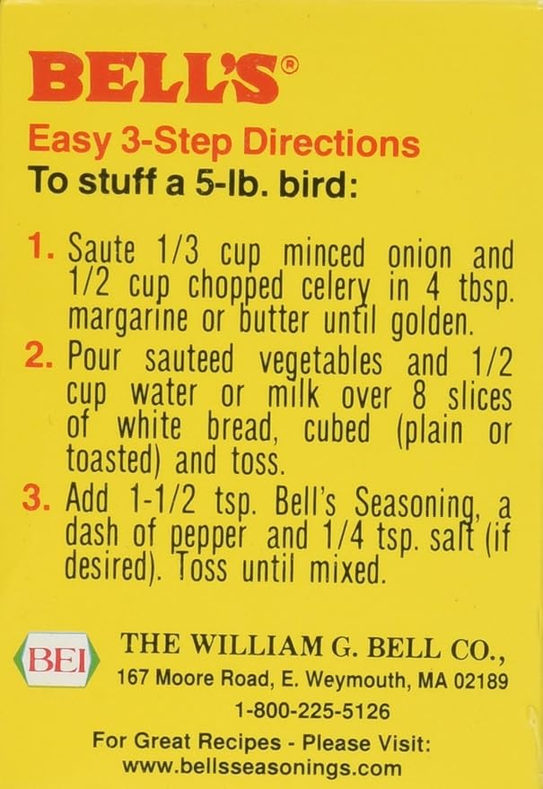 Bells Bell'S Poultry Seasoning 1-Ounce Boxes (Pack of 6)