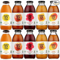 Just Ice Tea Variety Pack 10 – Assorted Iced Teas Made with Real Brewed Tea – Half Tea &amp Half Lemonade Peach Honey Green Mango White &amp Hibiscus – Refreshing Ready-to-Drink Beverages