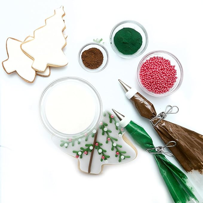 CrumbleCrate Holiday Sugar Cookies DIY Baking Kit | Gourmet Cookie Making Set with Pre-Measured Ingredients &amp Tools | Baking Gift for Adults