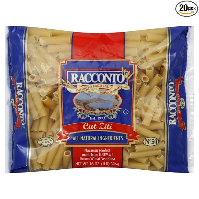 Racconto Cut Ziti No. 50 16-Ounce (Pack of 20)