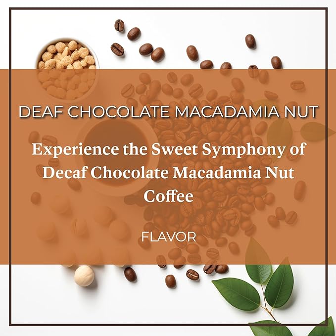 San Diego Coffee Chocolate Macadamia Nut DECAF Medium Roast Ground Coffee 16-Ounce Bags (Pack of 2) Café descafeinado molido tostado