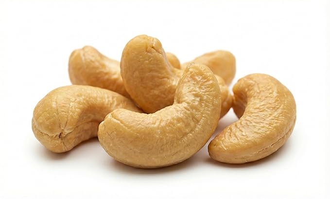 Dry Roasted Cashews W320 Unsalted Non-GMO Vegan Snack Bulk 25 lb (25 Pounds) Case for Baking Foodservice and Wholesale Use