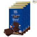 ChocZero Dark Chocolate Almond Bark with Sea Salt Sugar Free Vegan Low Carb High Fiber Keto Friendly No Sugar Alcohols (4 Count 3.2oz Boxes)