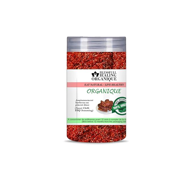 Blessfull Healing Organic Sweet Chilli BBQ Seasoning (Sugary Red Hot Condiment) 100 Gram