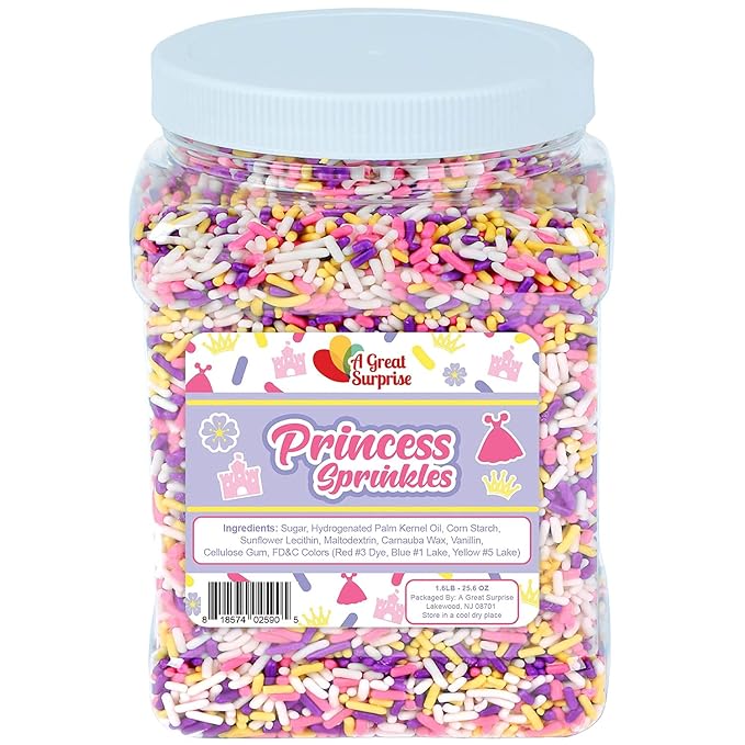 Princess Sprinkles Bulk - 1.6 LB - Princess Sprinkle Mix - BULK Jimmies