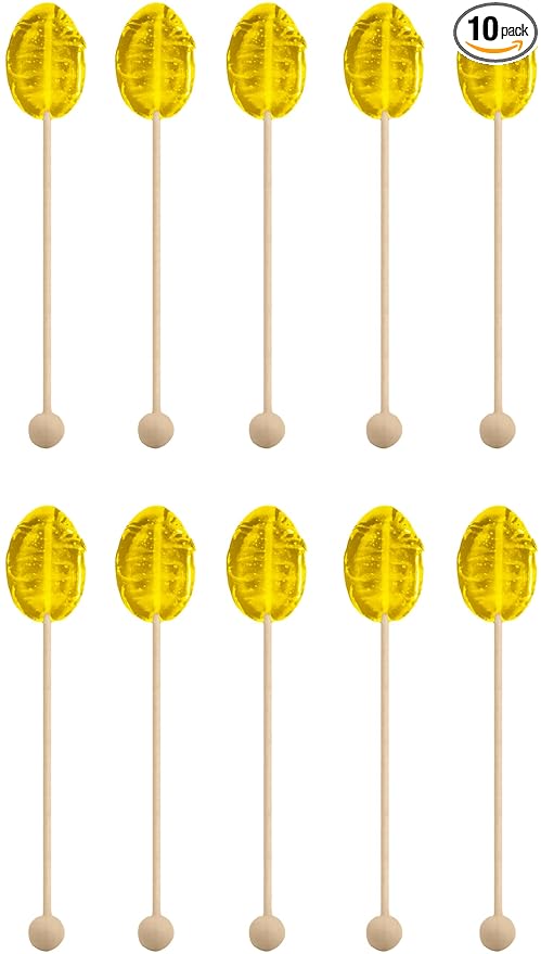 Sweet Stirs Original Flavored American Honey Spoons on Wooden Sticks Gift Pack of 10 (Tupelo)