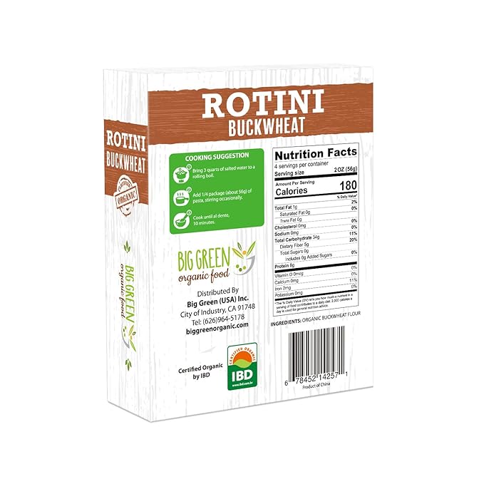 Organic Buckwheat Rotini 8.8oz New Concept Pasta (6)