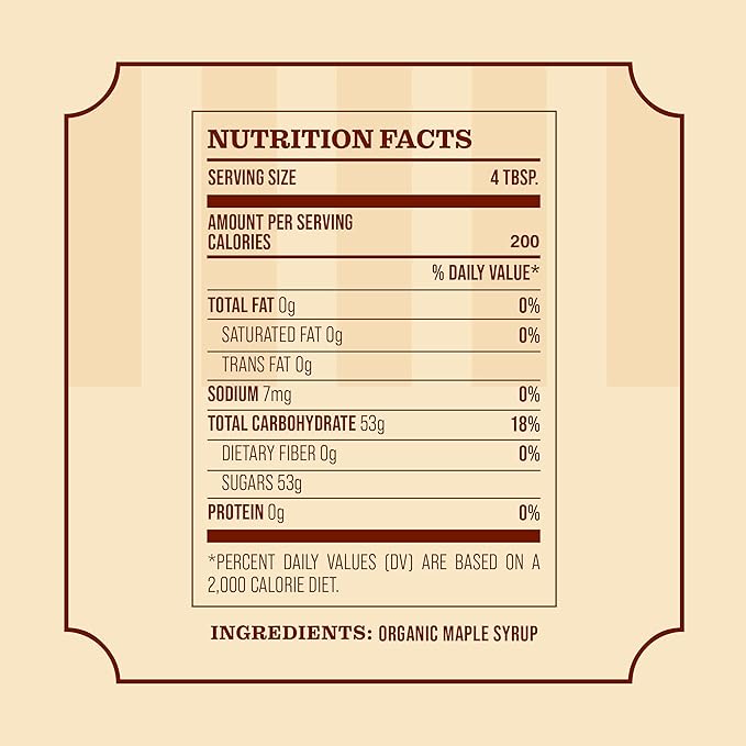 Frost Ridge Maple Farm Organic Maple Syrup Grade A Quart (32 FL OZ) Medium Amber Rich
