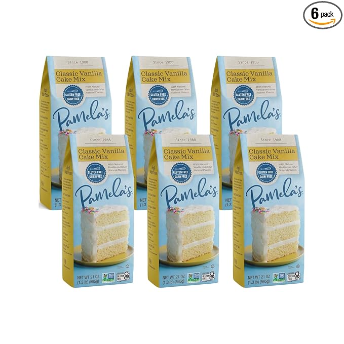 Pamela's Products - Vanilla Cake - Mix - Case of 6-21 oz.