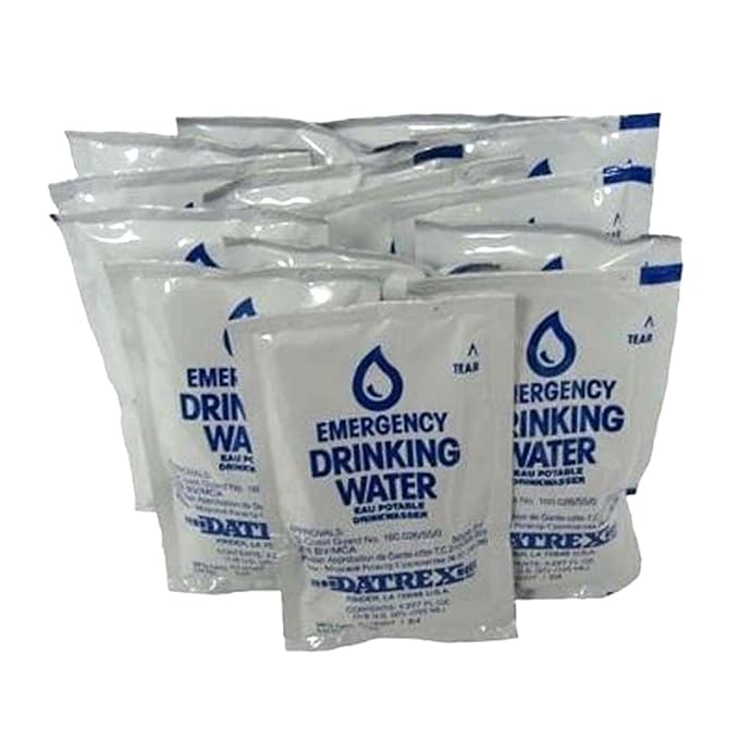 Millennium Assorted Fruit Flavored Energy Bars (6 Count) &amp Datrex Emergency Purified Water Packets (18 Count) Survival Bundle