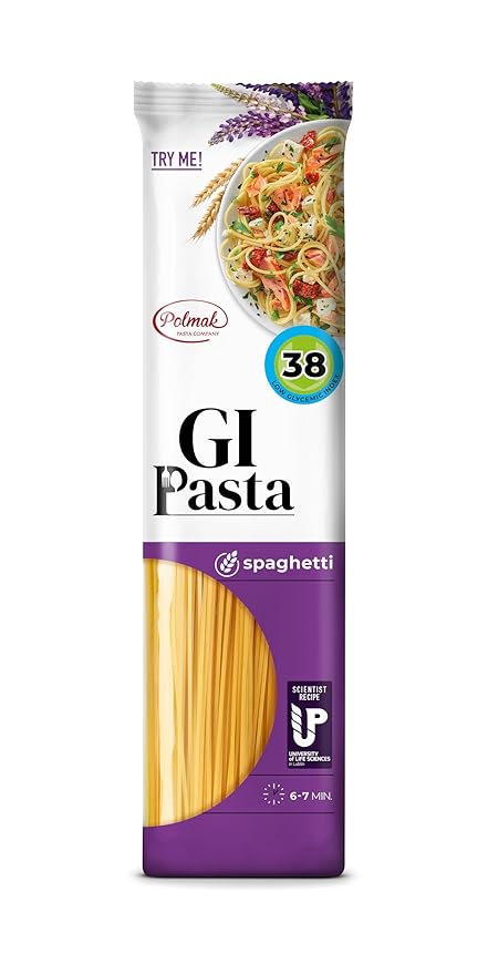 GI Pasta Spaghetti 6-Pack (52.8 oz Total) | Low Glycemic Classic Italian Long Pasta for Traditional Recipes and Everyday Cooking