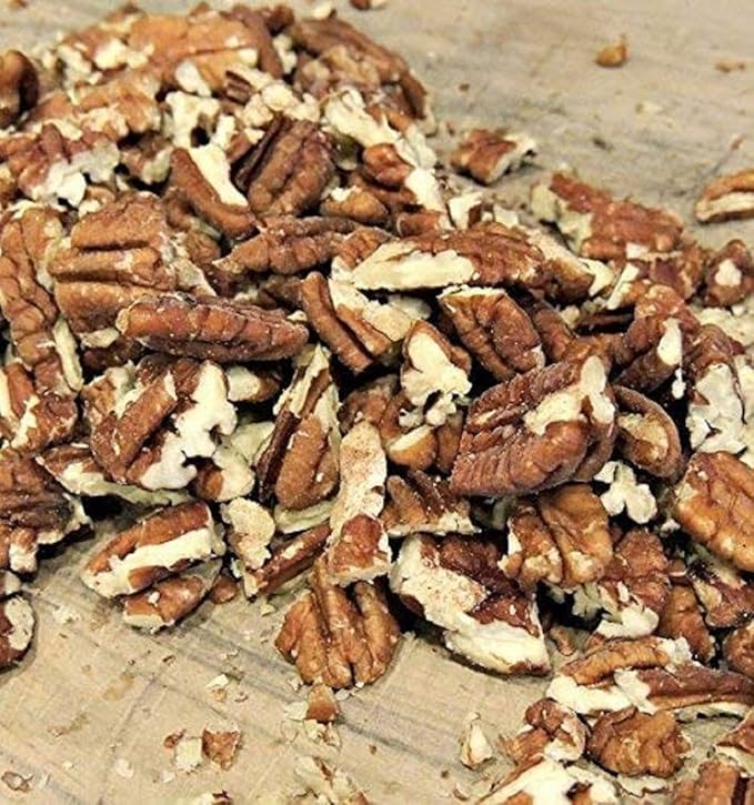 Shelled &amp Raw Chopped Georgia Pecans (5 Lbs) - Handpicked for Freshness &amp Quality - Bag of Southern Tastiness - Great for Baking &amp Cooking - Farm Fresh Nuts Brand