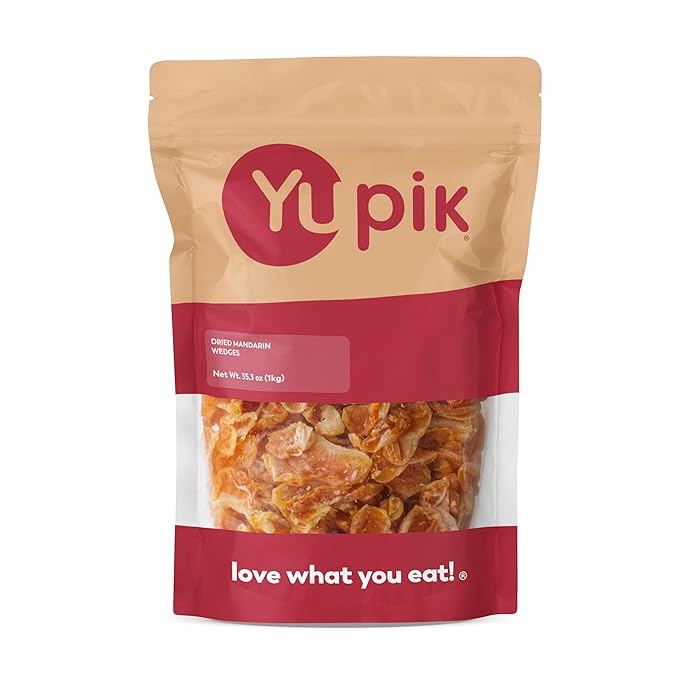 Yupik Dried Infused Fancy Mandarin Orange Segments 2.2 lb (35.2 oz) Dried Fruit Snack On the Go Tangy &amp Chewy Snacks Tangerine Wedges Fruity Topping &amp Inclusion