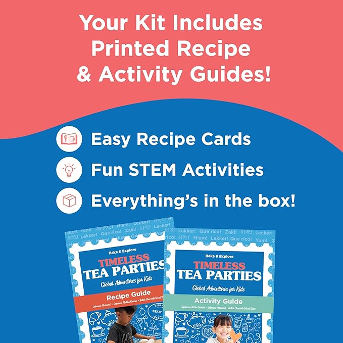 BāKIT Box Maamoul Cookie Baking Kit for Kids – Make Lebanese Date-Filled Cookies + Learn Culture – Printed Recipe &amp Activity Guides – Educational STEM Gift