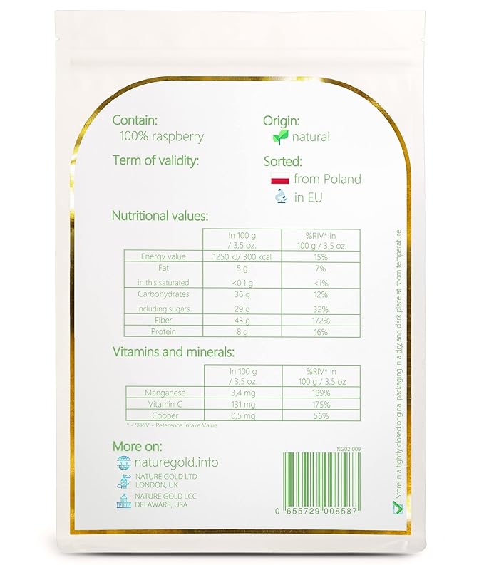 RASPBERRY Freeze Dried Whole | 160g - 5.7oz | 100% Natural &amp Vegan | No-GMO | Without Sugar and Any Additions ~*~