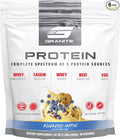 Granite Nutrition Protein Powder - Premium 5-Source Blend (Whey Casein Egg Grass-Fed Beef) for Lean Muscle and Recovery - Blueberry Muffin Flavor 30 Servings