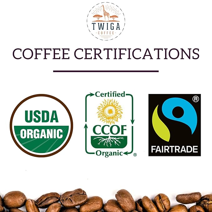 Twiga Coffee Guatemalan Coffee Beans – Premium Dark Roast Arabica Guatemala Whole Beans with Rich Chocolate Nutty &amp Orange Notes – Single Origin Whole Bean Coffee – 12 oz