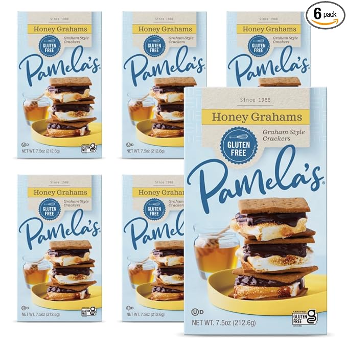 Pamela's Traditional Honey Grahams Gluten Free 7.5 Ounces (Pack Of 6)