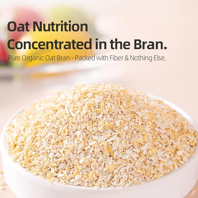 Oat Bran Airtight Can | 600g / 21.1oz | PoetrySeptember Low GI High Fiber Cereal for Long-Lasting Satiety Ideal for Smoothies Yogurt &amp Breakfast Bowls 中国有机燕麦麸皮
