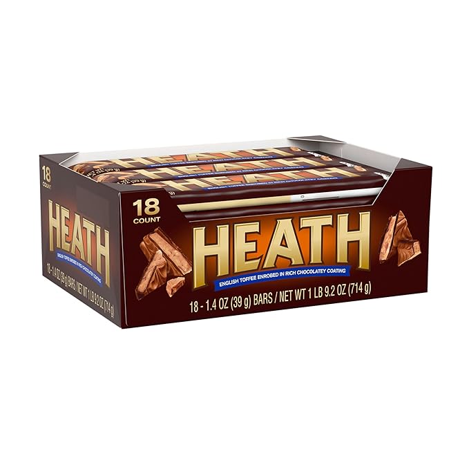 HEATH Chocolatey English Toffee Candy Bars 1.4 oz (18 Count)