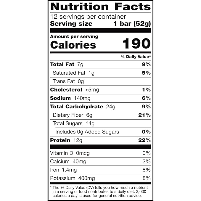 RXBAR Protein Bars 12g Protein Gluten Free Snacks Strawberry 22oz Box (12 Bars)