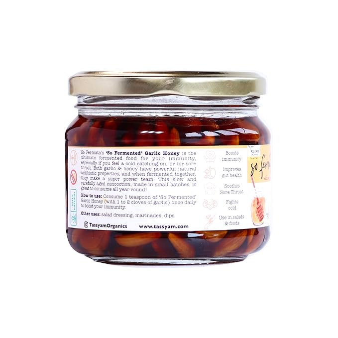 Tassyam Fermented Garlic Honey 350g 12.35 Ounce (Pack of 1)