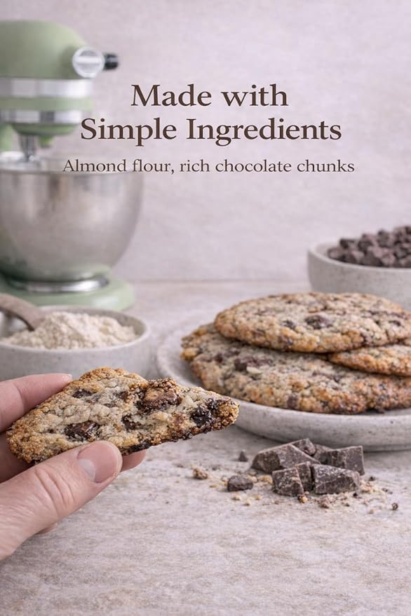 Chocolate Chunk Overload | Gluten Free Cookies| Chocolate Chip Cookie Mix | Cookie Dough Mix Makes 36 Almond Flour Cookies| A Sweet Healthy Desert Made With Almond Flour