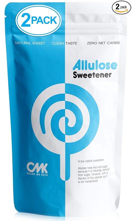 𝗪𝗜𝗡𝗡𝗘𝗥 – 𝗕𝗘𝗦𝗧 𝗔𝗟𝗟𝗨𝗟𝗢𝗦𝗘 𝟮 𝗣𝗔𝗖𝗞 Keto Sugar Alternative Zero Net Carb Low Calorie Allulose Sweetener Made in USA ZERO Erythritol Monk Fruit or Stevia Granular (32oz Total)