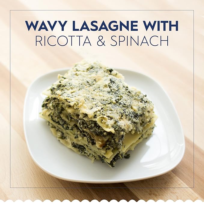 Barilla Wavy Lasagne Pasta 16 oz. Boxes (Pack of 12) - Non-GMO Made with Durum Wheat Semolina - Kosher Certified