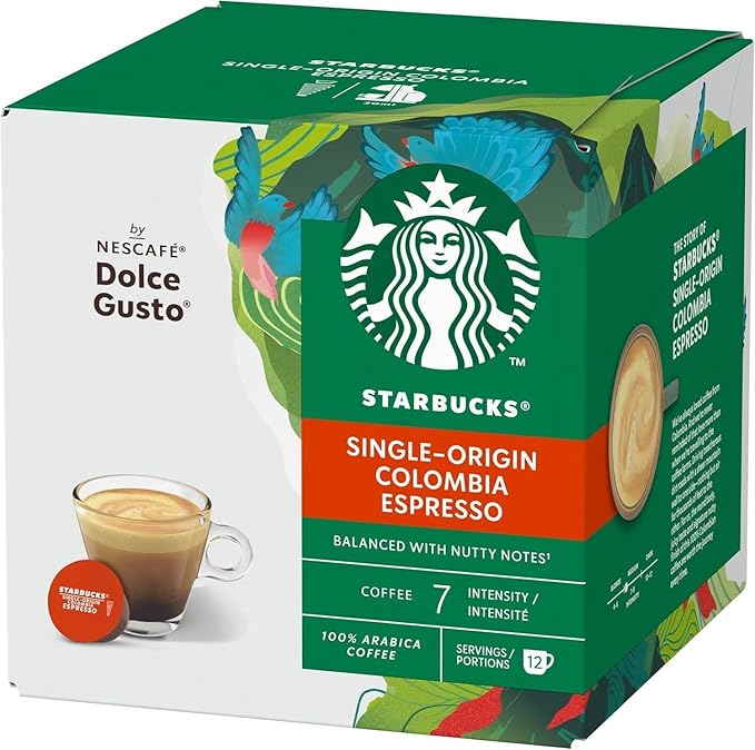 Nescafe Dolce Gusto Starbucks Colombia Espresso x 3 Boxes (36 Capsules) 36 Drinks