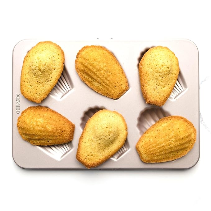 CrumbleCrate Rose Water &amp Pistachio Madeleines DIY Baking Kit | French Madeleine Making Set for Adults | Pre-Measured Ingredients | Elegant Baking Gift