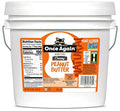 Once Again Natural Creamy Peanut Butter 9lb Bucket (same as 9 jars) - Lightly Salted Unsweetened - Gluten Free Certified Vegan Kosher Non-GMO Verified