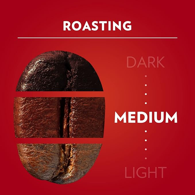 Lavazza Qualità Rossa Whole Bean Coffee Medium Roast Arabica and Robusta Blend 2.2 lb Bag (Pack of 4)