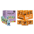 Hethstia High Protein Ramen Soup Chicken Flavor 6-Pack and Konjac Jelly Variety Pack 10 Pouches Drinkable Jelly– Blueberry Peach Passion Fruit Green Grape Strawberry
